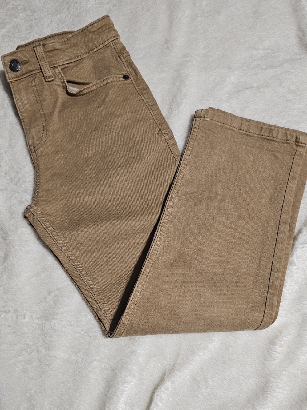 Cat & Jack Men's Straight Tan Jeans